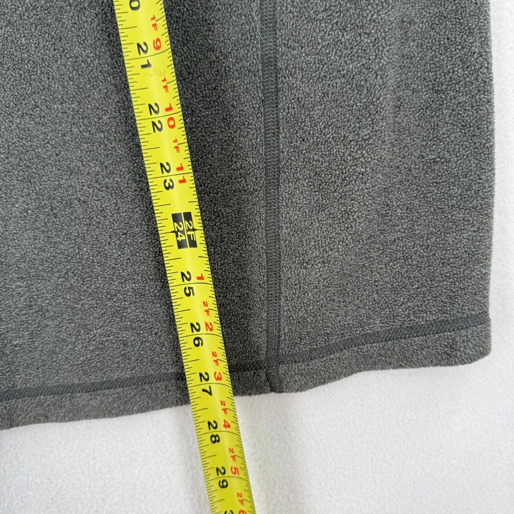 The North Face Fleece Pullover Shirt Mens Medium Gray 1/4 Zip Chest Pocket Top